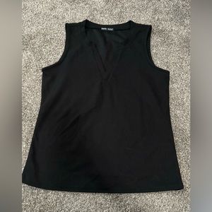 Size small black tank from SHEIN. Waffle texture.